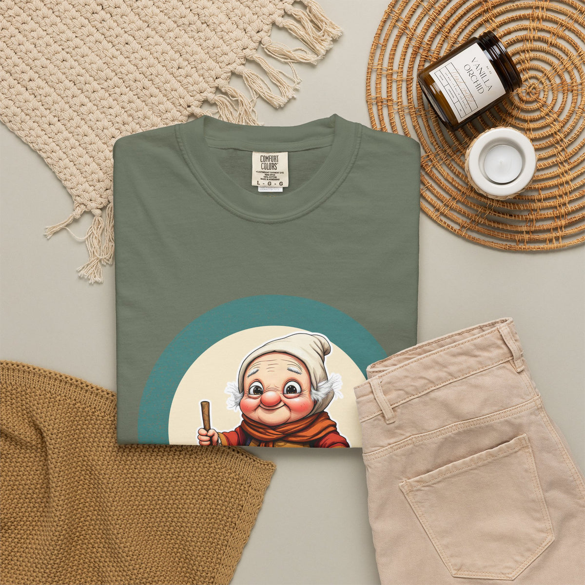 La Befana · “Sweep the old year out.” — Garment-Dyed T-Shirt