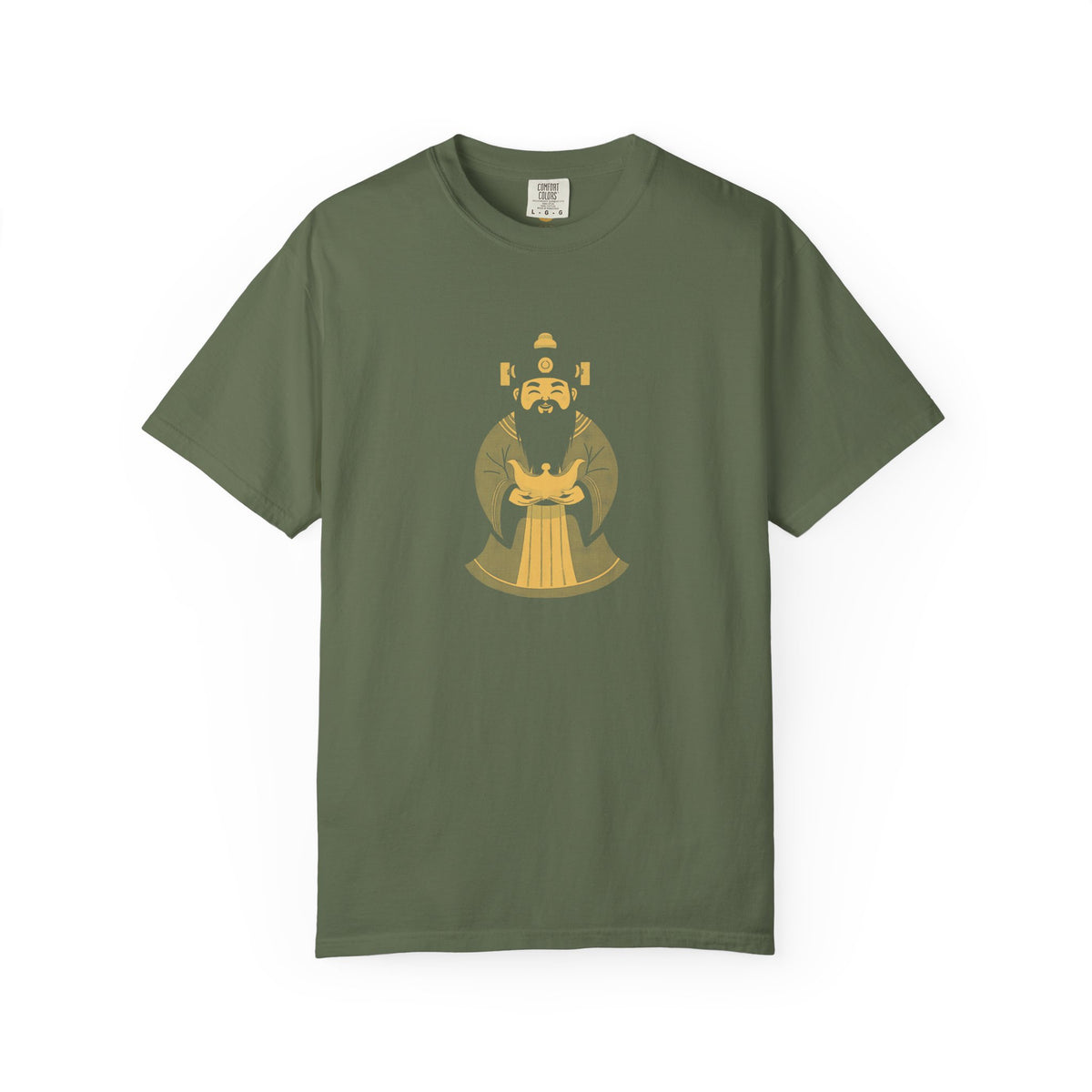 Caishen: The Civil God of Wealth — Garment-Dyed One-Ink Tee