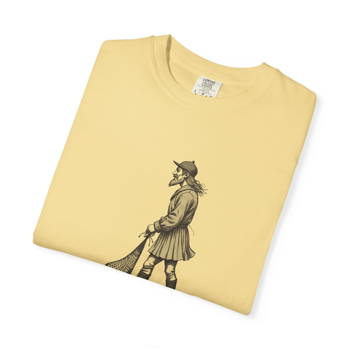 Loki: Maker of the First Net — Garment-Dyed One-Ink Tee