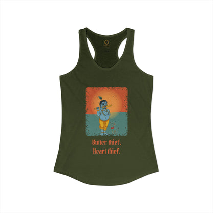 Krishna: Protector of Cows — Women's Racerback Tank
