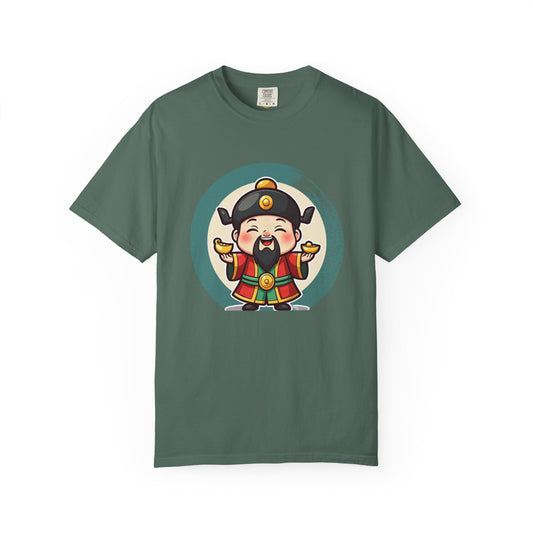 Caishen: Inviting Wealth and Treasure — Garment-Dyed T-Shirt