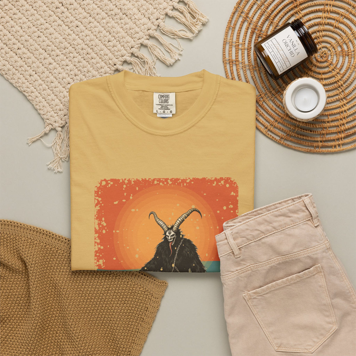 Krampus: Driver of Winter Spirits — Garment-Dyed T-Shirt