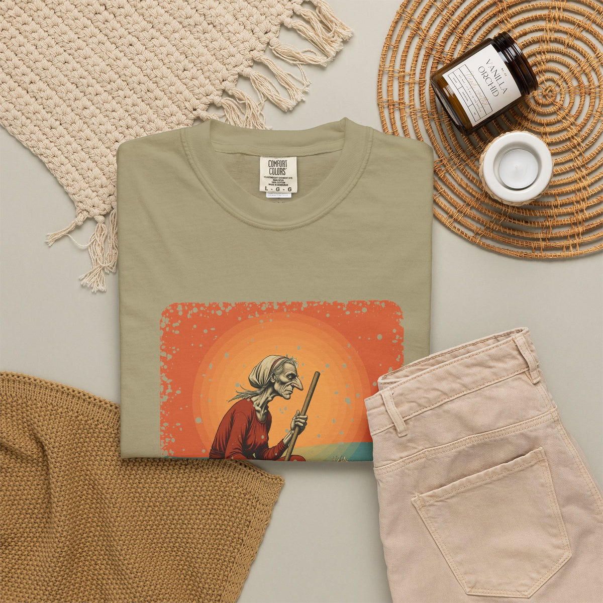 Baba Yaga: Bony Leg — Garment-Dyed T-Shirt