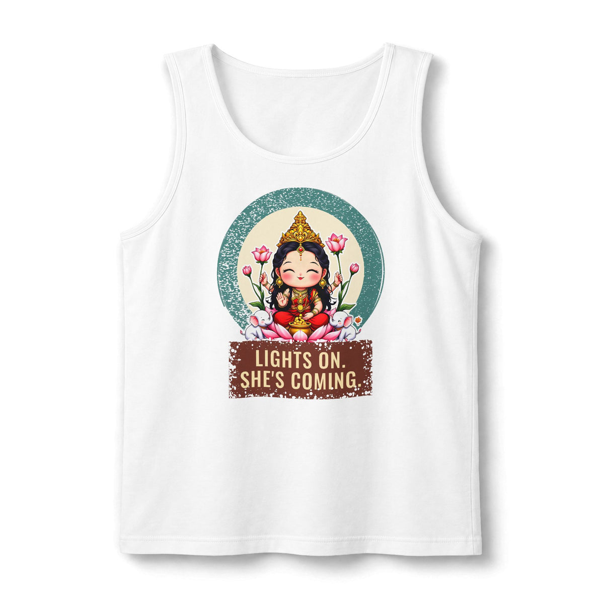 Lakshmi: She of the Lotus — Unisex Muscle Tank