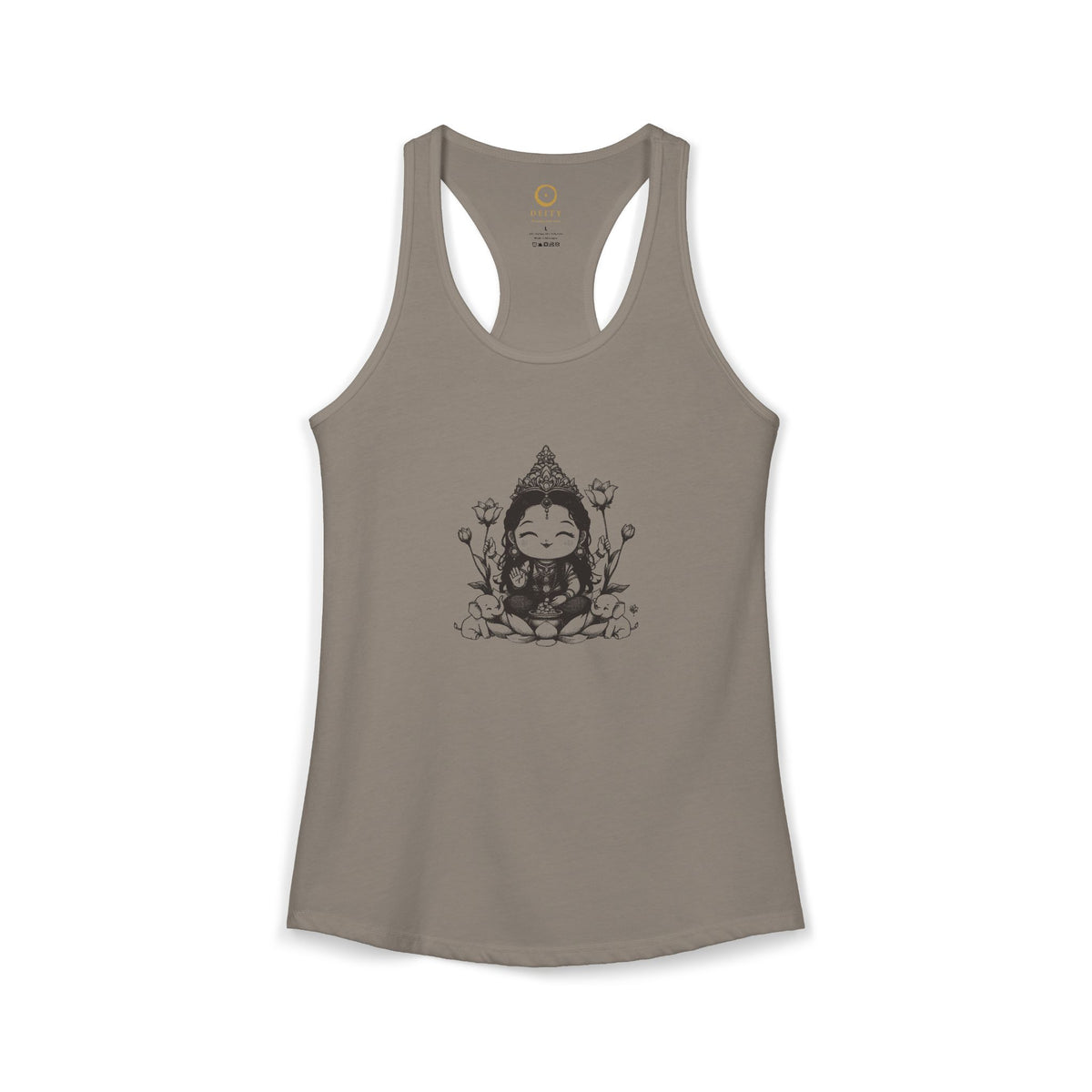 Lakshmi: She of the Lotus — Women's Racerback Tank