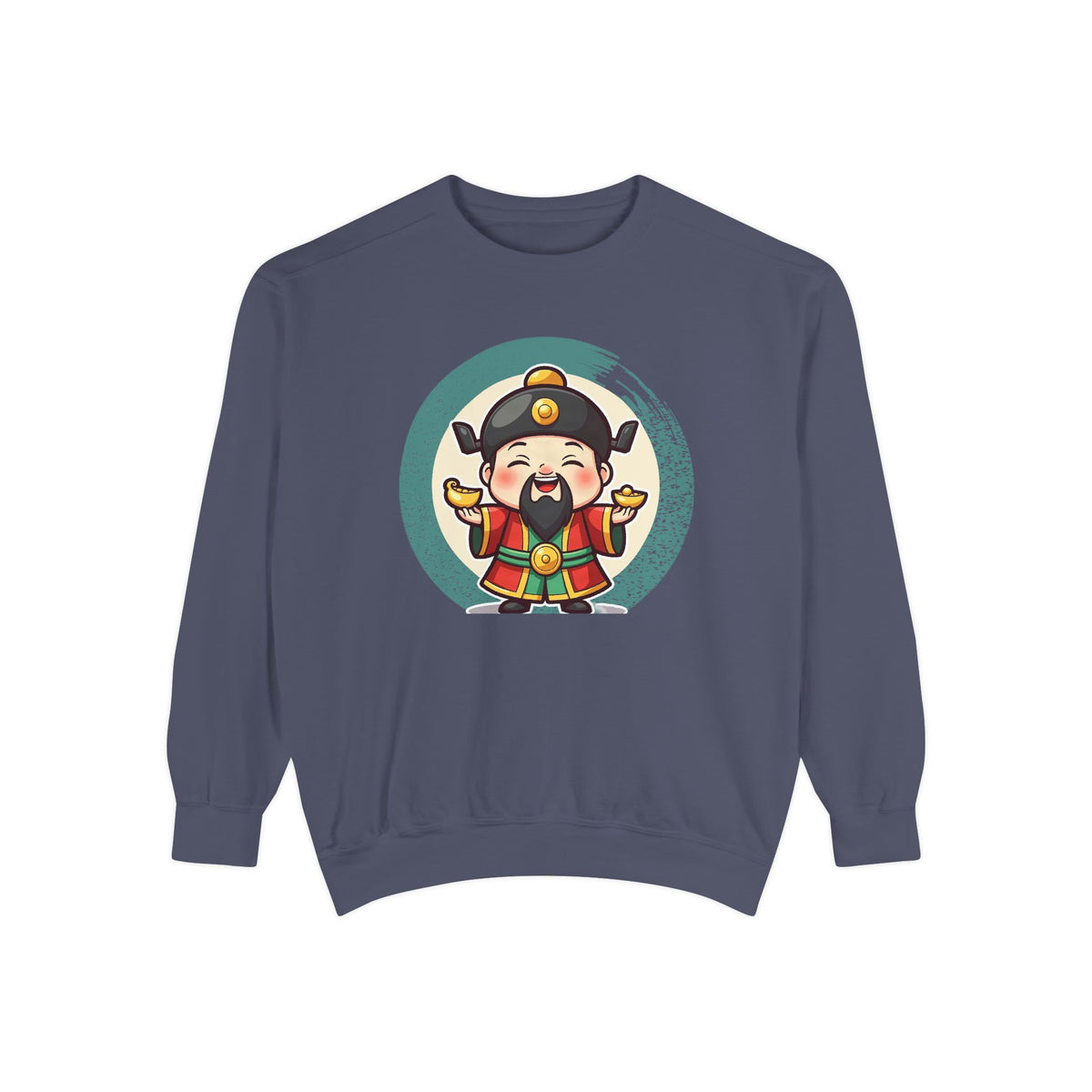 Caishen: Inviting Wealth and Treasure — Garment-Dyed Sweatshirt