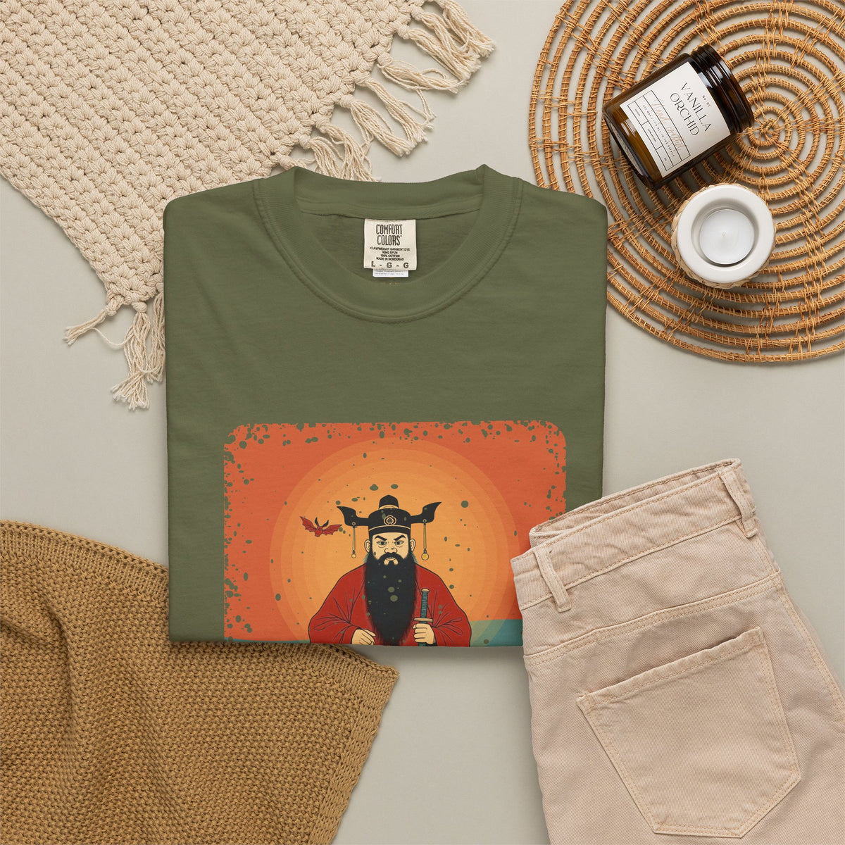 Zhong Kui: The Demon Queller — Garment-Dyed T-Shirt