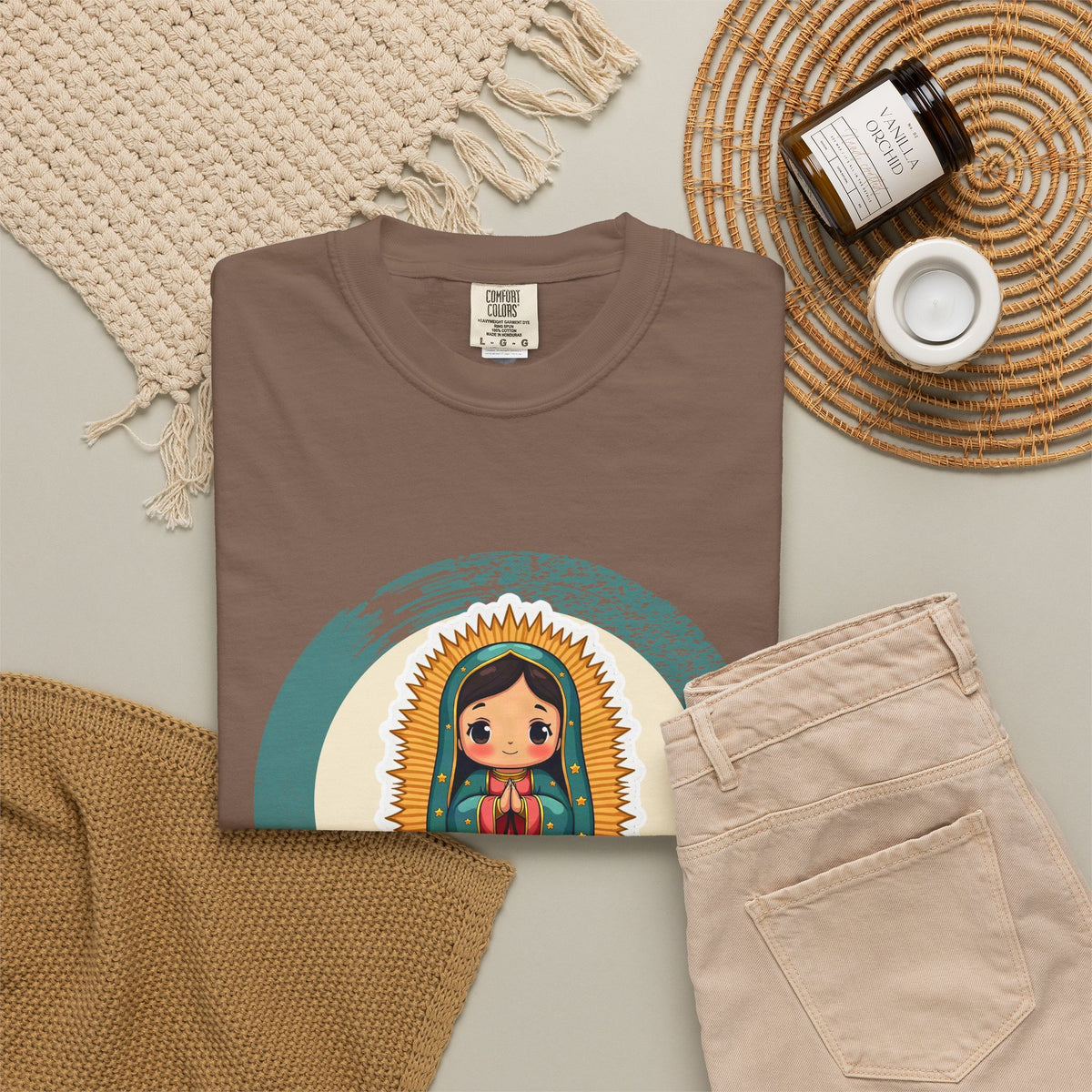 Our Lady of Guadalupe · “Roses in December.” — Garment-Dyed T-Shirt