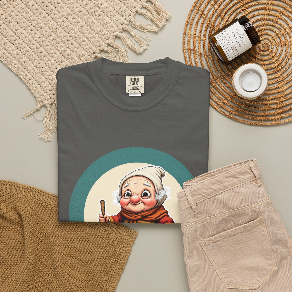 La Befana · “Sweep the old year out.” — Garment-Dyed T-Shirt