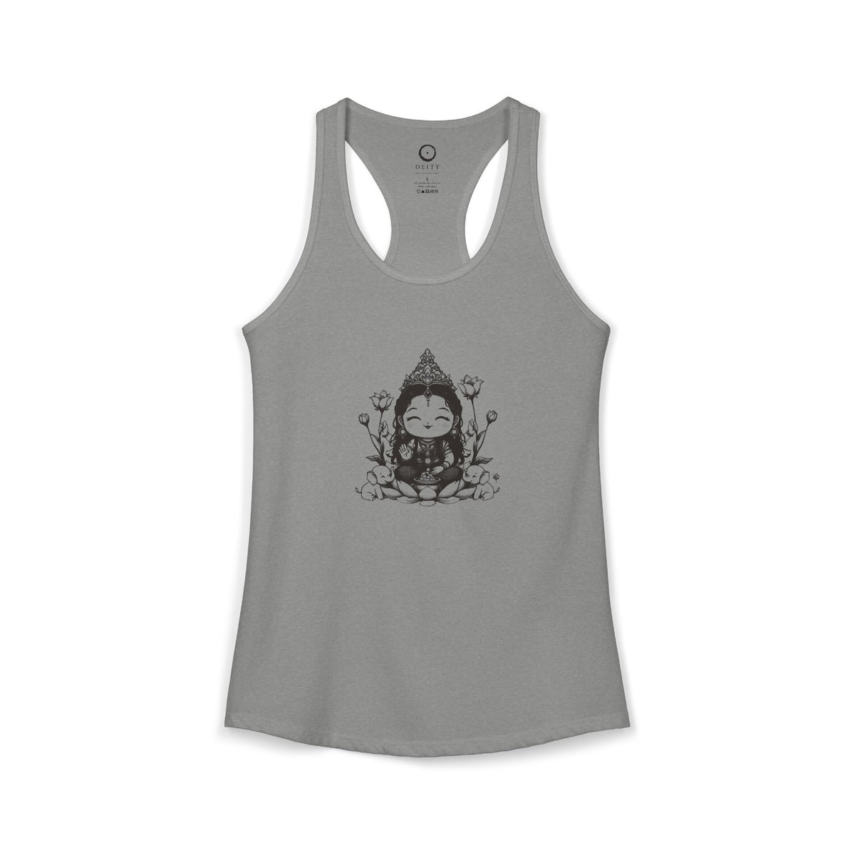 Lakshmi: She of the Lotus — Women's Racerback Tank