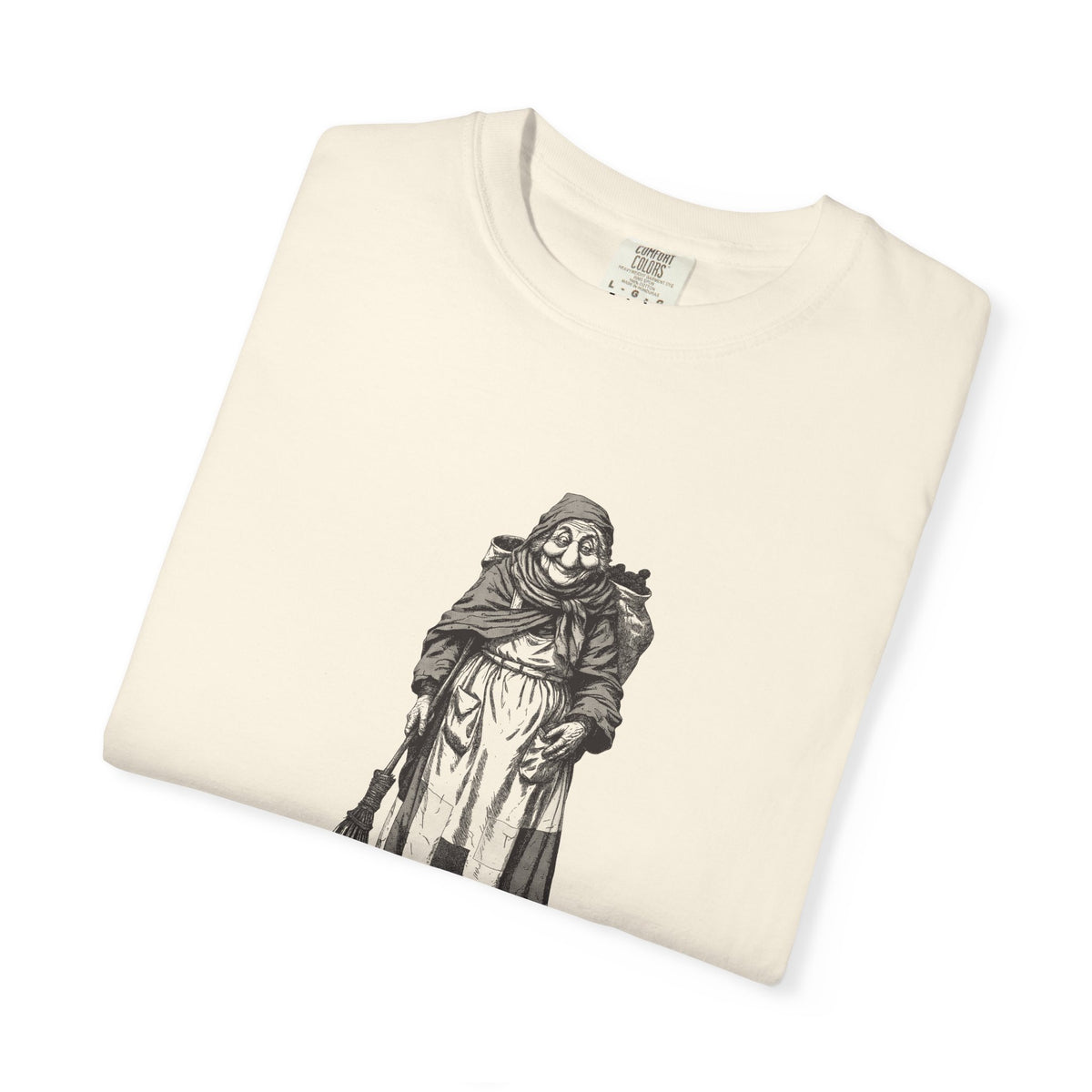 La Befana · “Sweep the old year out.” — Garment-Dyed One-Ink Tee