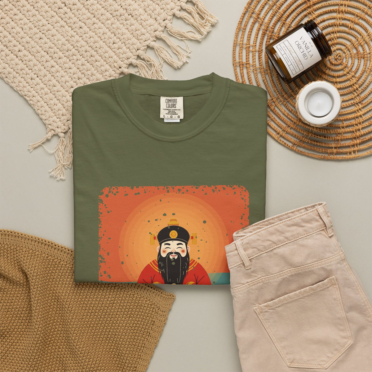 Caishen: The Civil God of Wealth — Garment-Dyed T-Shirt