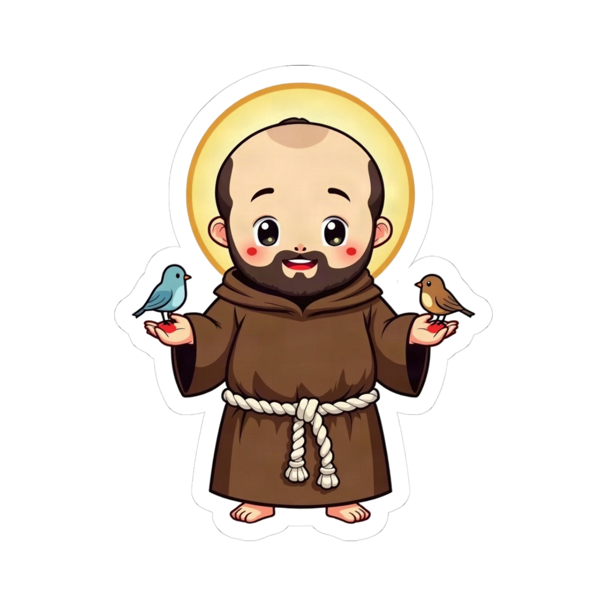 St Francis of Assisi: Preacher to the Birds — Sticker