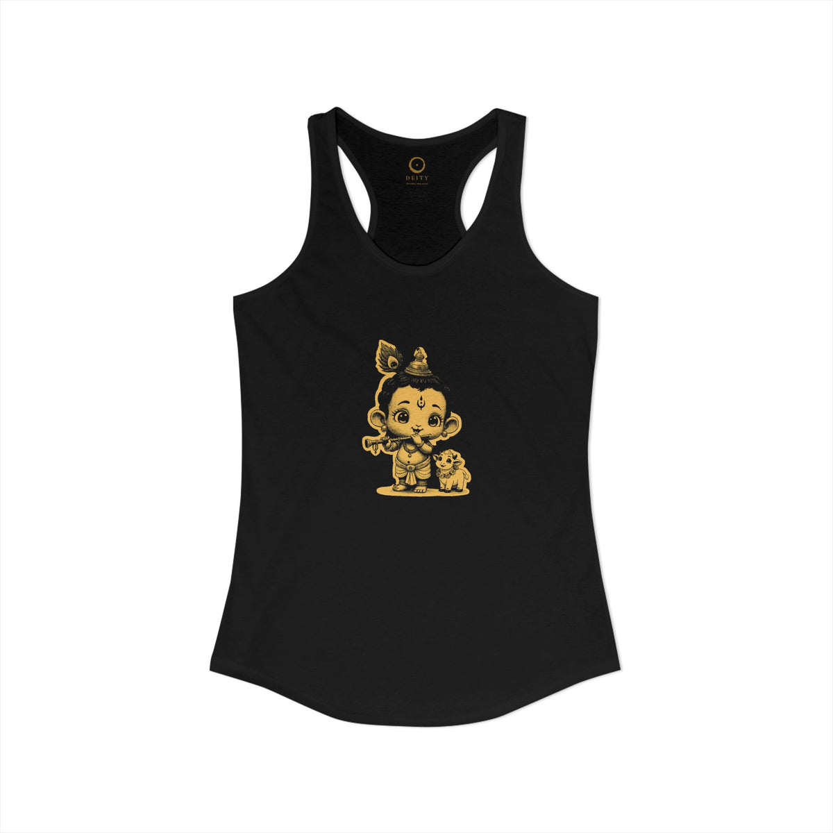 Krishna: Holder of the Flute — Women's Racerback Tank