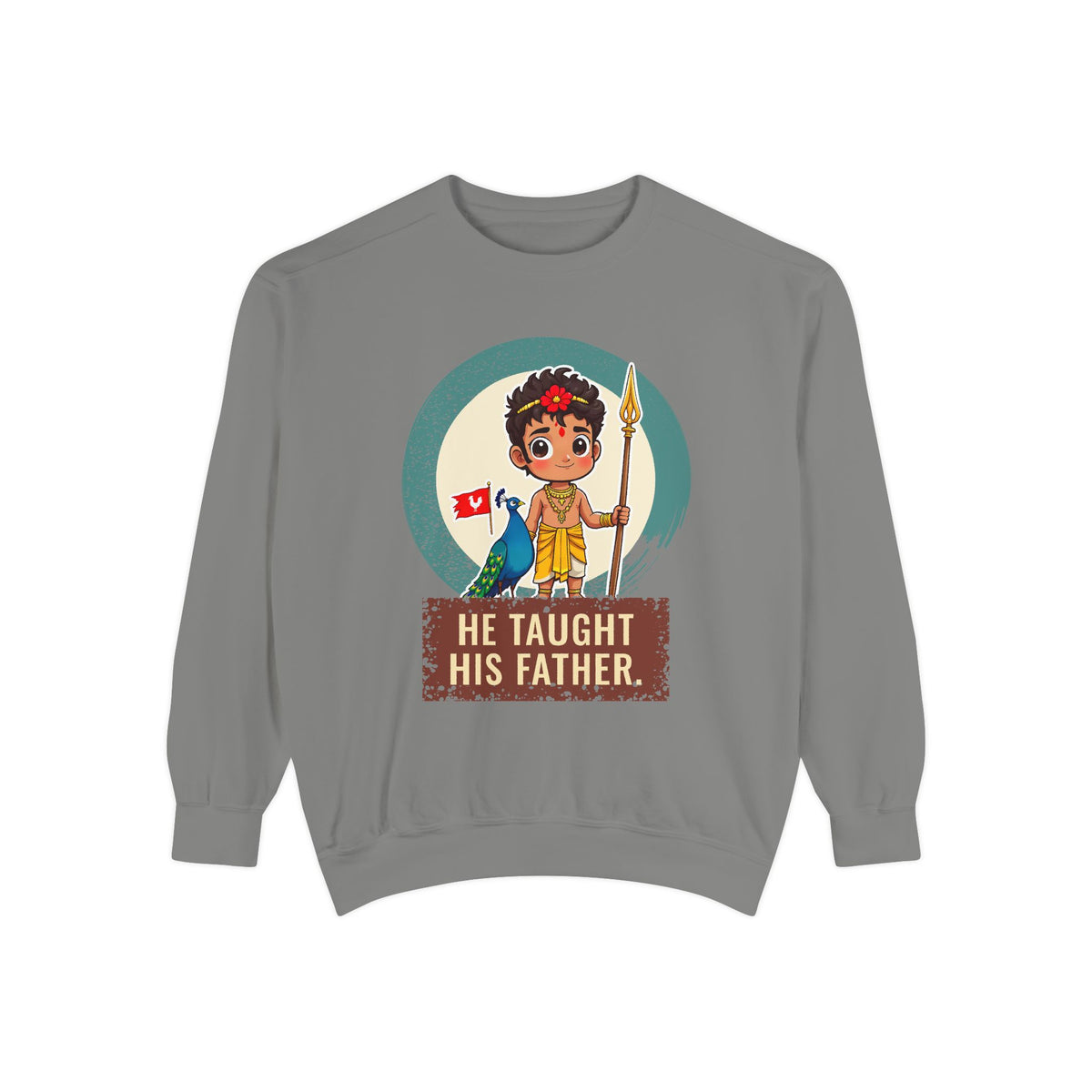 Murugan: Two Companions from One Tree — Garment-Dyed Sweatshirt