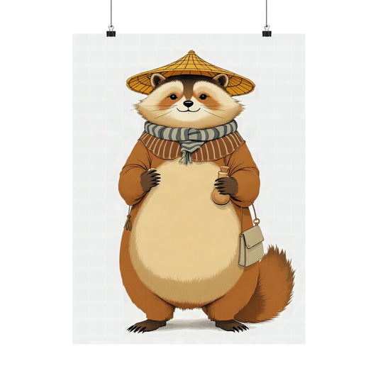 Tanuki: Eight Lucky Features — Art Print