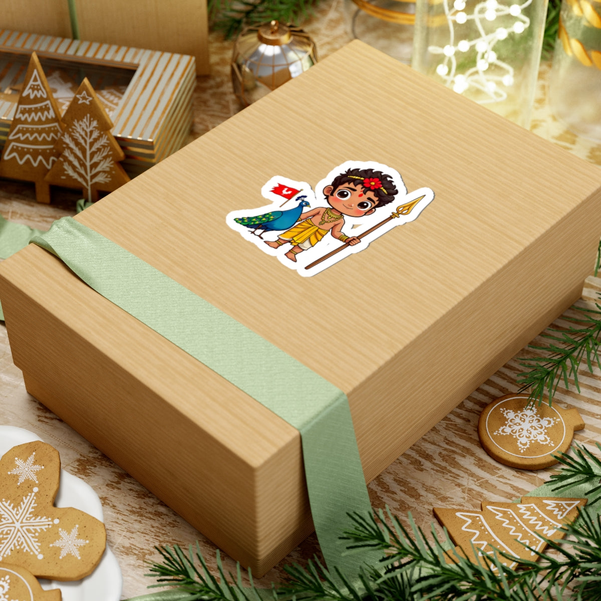 Murugan: Two Companions from One Tree — Sticker