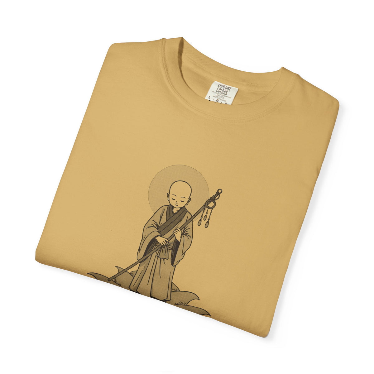 Jizō · “Travel buddy.” — Garment-Dyed One-Ink Tee