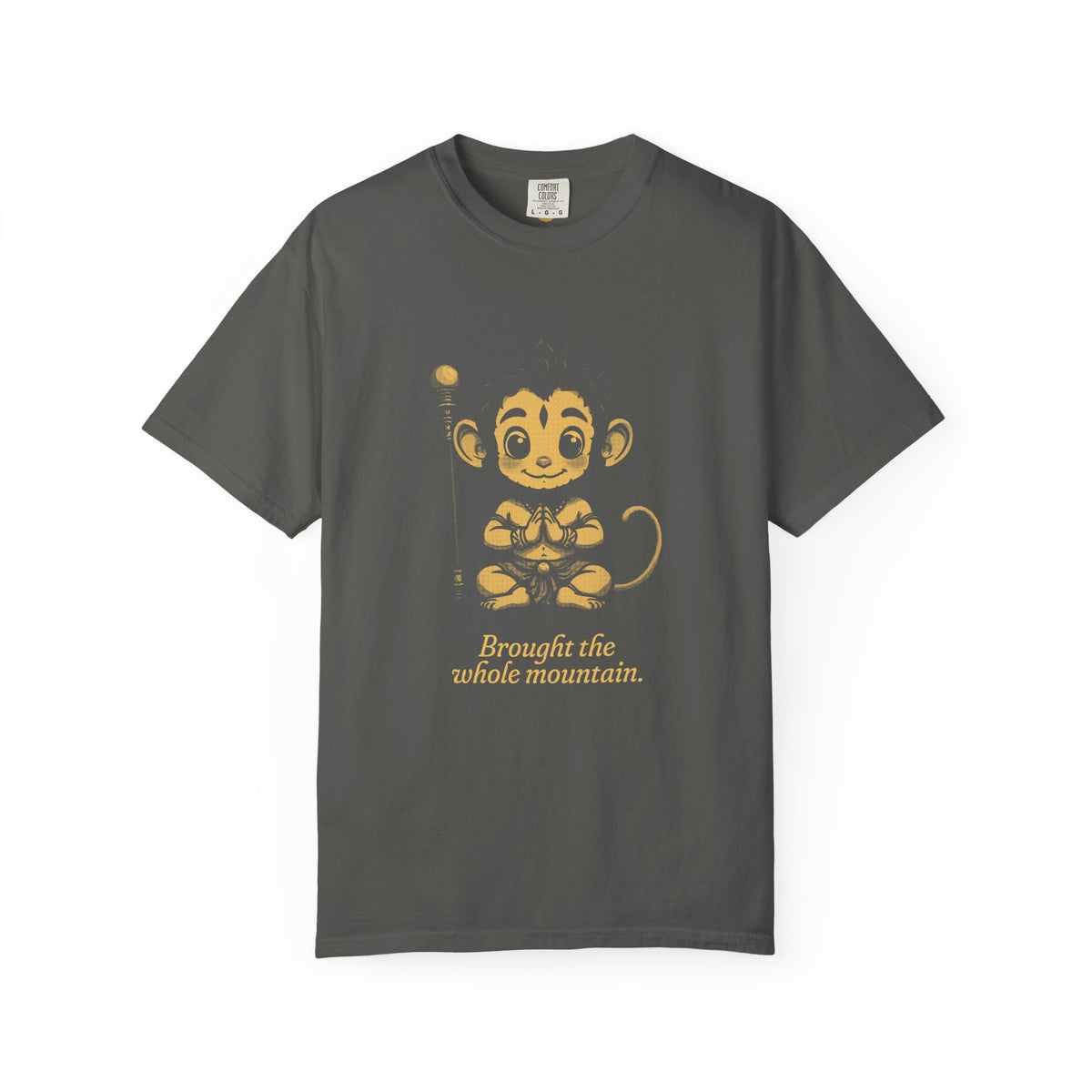 Hanuman · “Brought the whole mountain.” — Garment-Dyed One-Ink Tee
