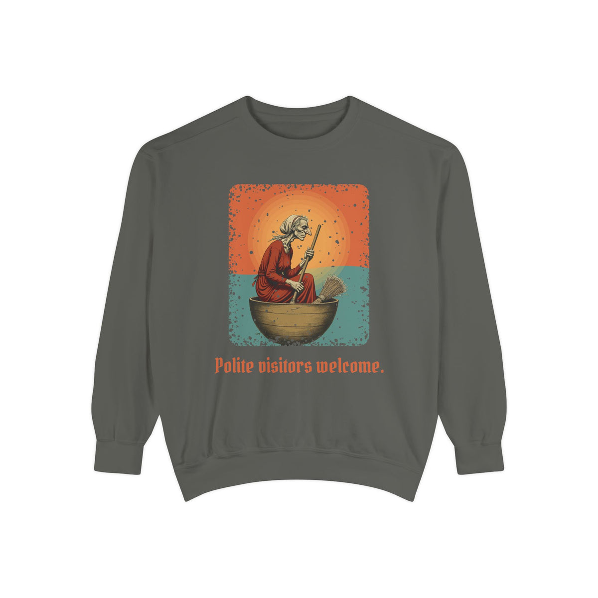 Baba Yaga: Bony Leg — Garment-Dyed Sweatshirt