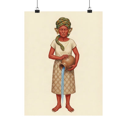 Ix Chel: She Who Tips the Rain Jar — Art Print