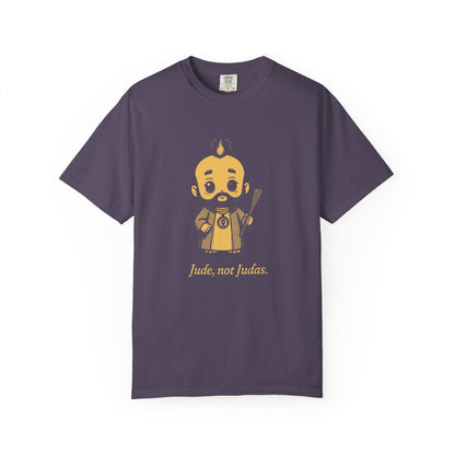 St Jude Thaddeus: Bearer of the Pentecost Flame — Garment-Dyed One-Ink Tee