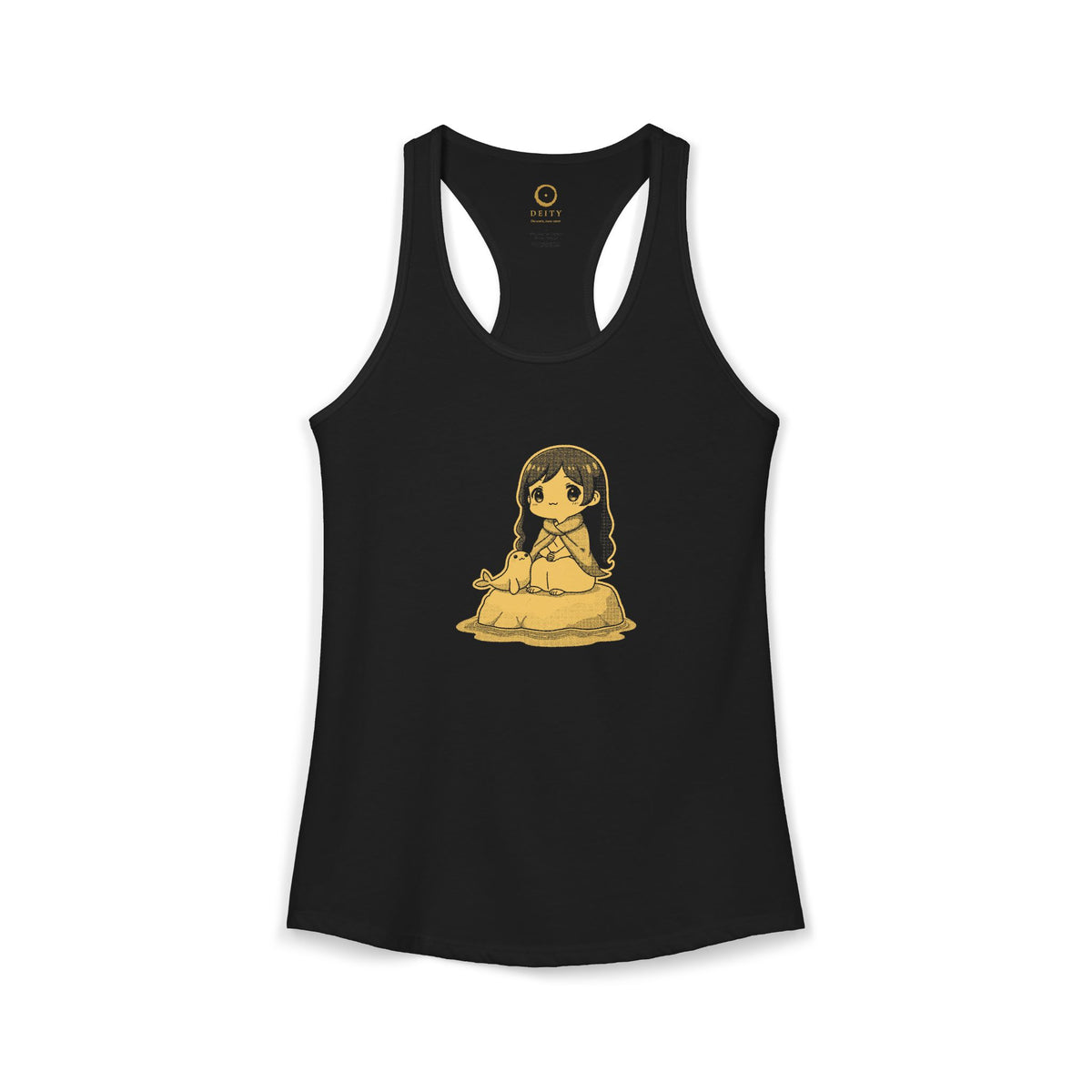 Selkie: Grey Selkie of Sule Skerry — Women's Racerback Tank
