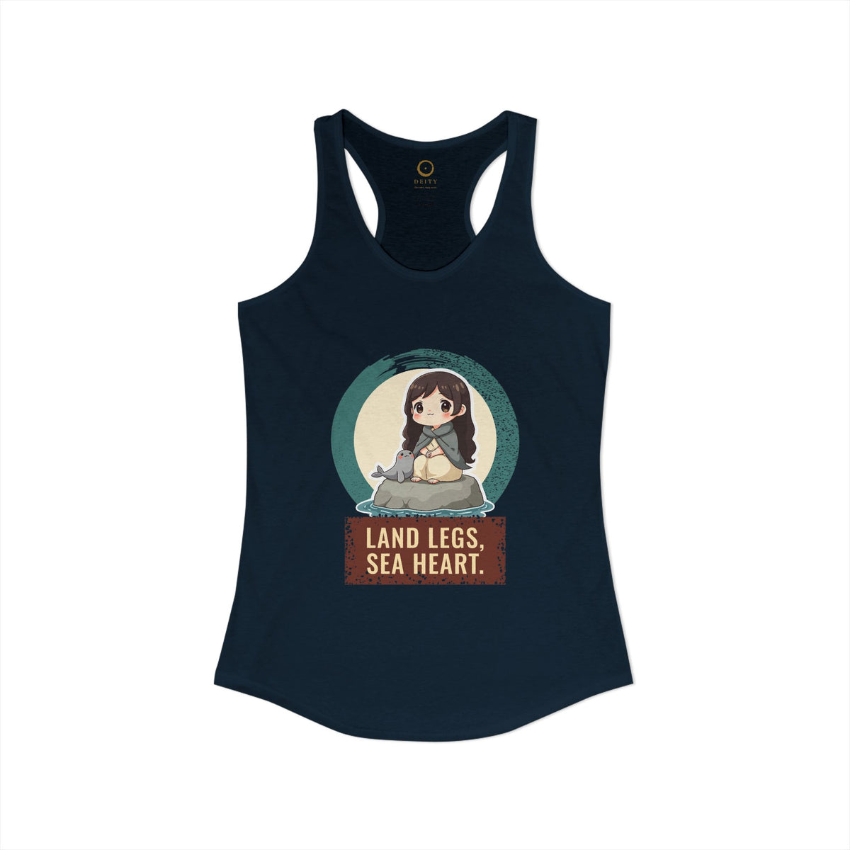 Selkie: Grey Selkie of Sule Skerry — Women's Racerback Tank