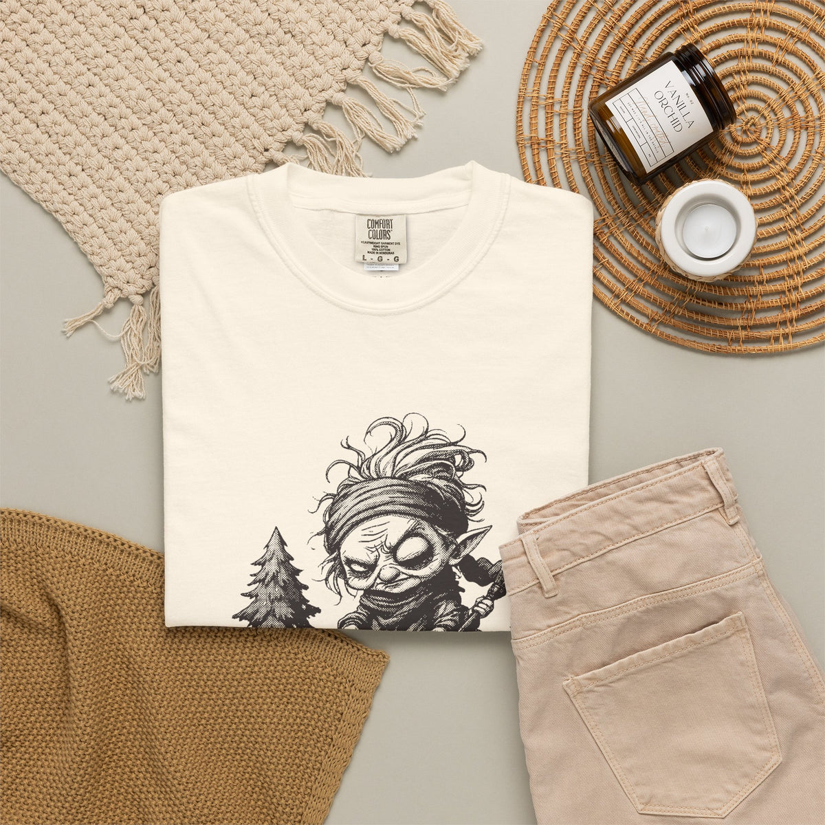Baba Yaga · “Polite visitors welcome.” — Garment-Dyed One-Ink Tee