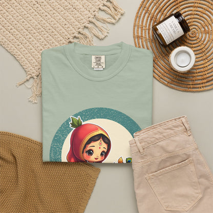 Radha · “Her name comes first.” — Garment-Dyed T-Shirt