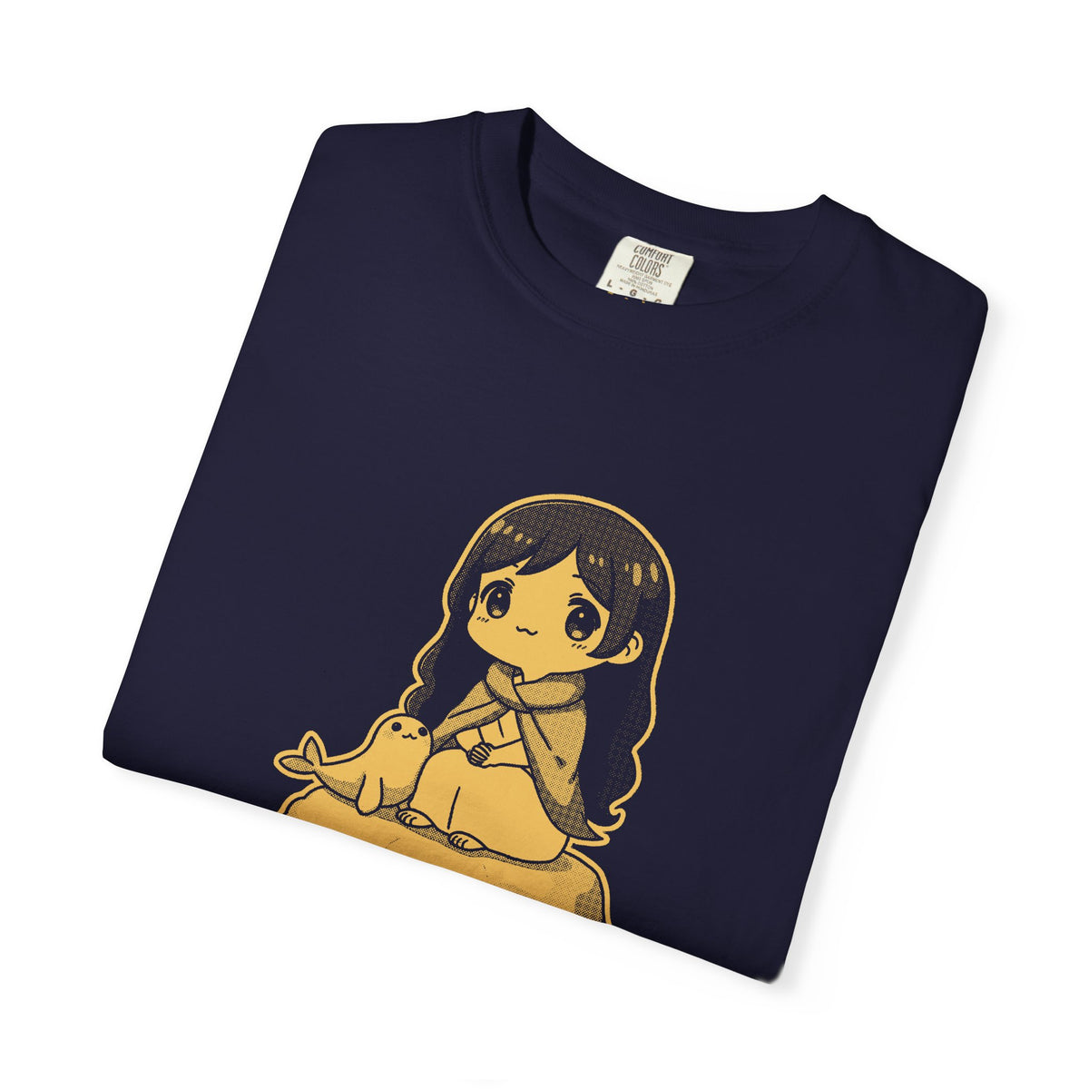 Selkie · “Land legs, sea heart.” — Garment-Dyed One-Ink Tee