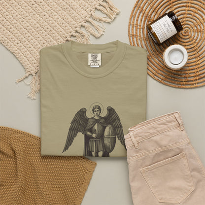 St Michael the Archangel: Chief Commander of Heaven — Garment-Dyed One-Ink Tee