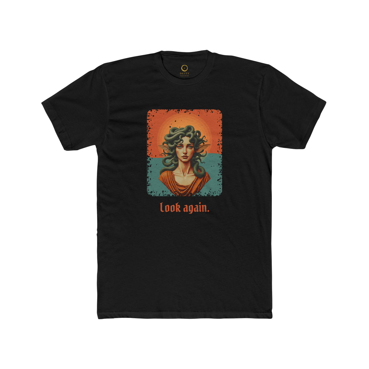 Medusa · “Look again.” — Unisex T-Shirt