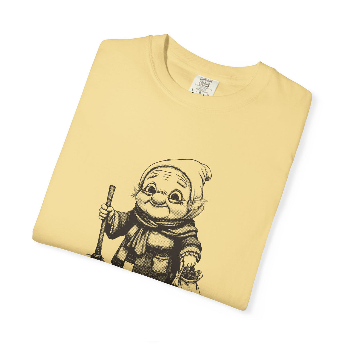 La Befana · “Sweep the old year out.” — Garment-Dyed One-Ink Tee