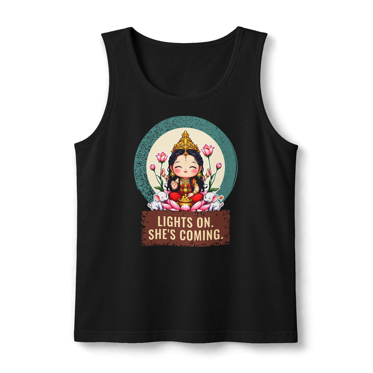 Lakshmi: She of the Lotus — Unisex Muscle Tank