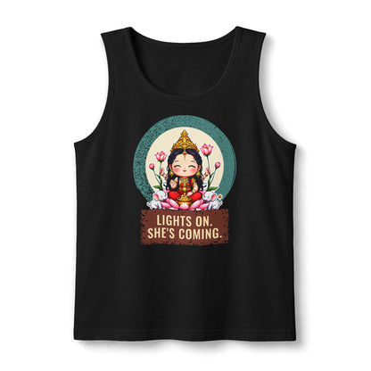 Lakshmi: She of the Lotus — Unisex Muscle Tank