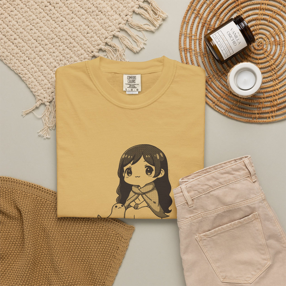 Selkie · “Land legs, sea heart.” — Garment-Dyed One-Ink Tee