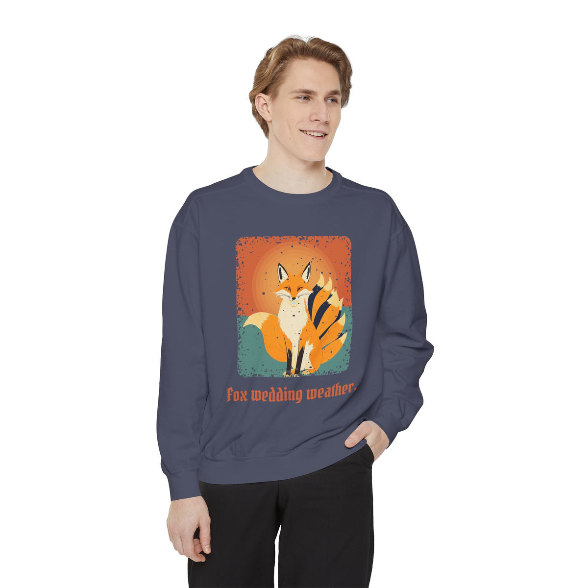 Kitsune · “Fox wedding weather.” — Garment-Dyed Sweatshirt