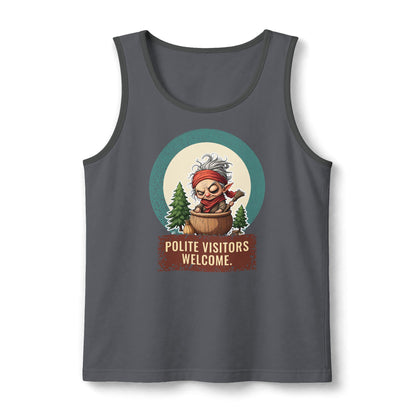 Baba Yaga: Grandmother Witch — Unisex Muscle Tank