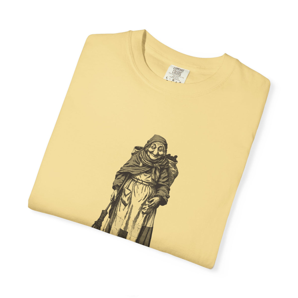 La Befana · “Sweep the old year out.” — Garment-Dyed One-Ink Tee