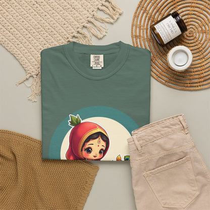 Radha · “Her name comes first.” — Garment-Dyed T-Shirt