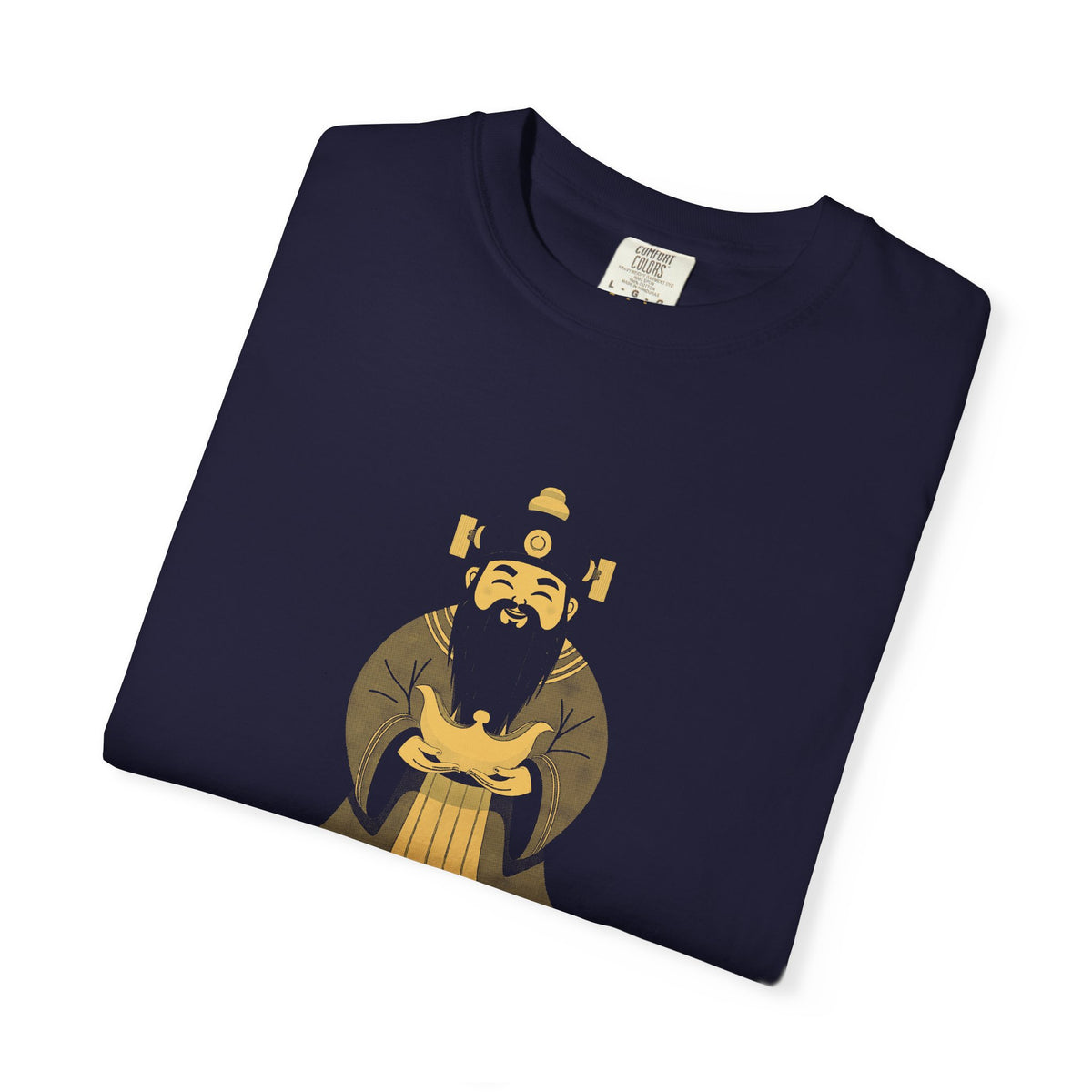 Caishen: The Civil God of Wealth — Garment-Dyed One-Ink Tee