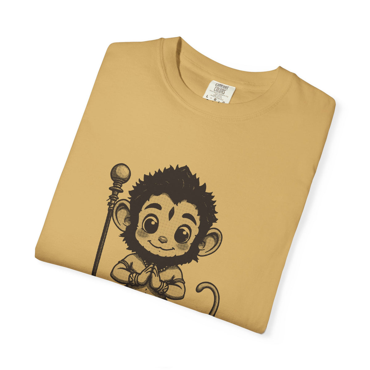 Hanuman · “Brought the whole mountain.” — Garment-Dyed One-Ink Tee