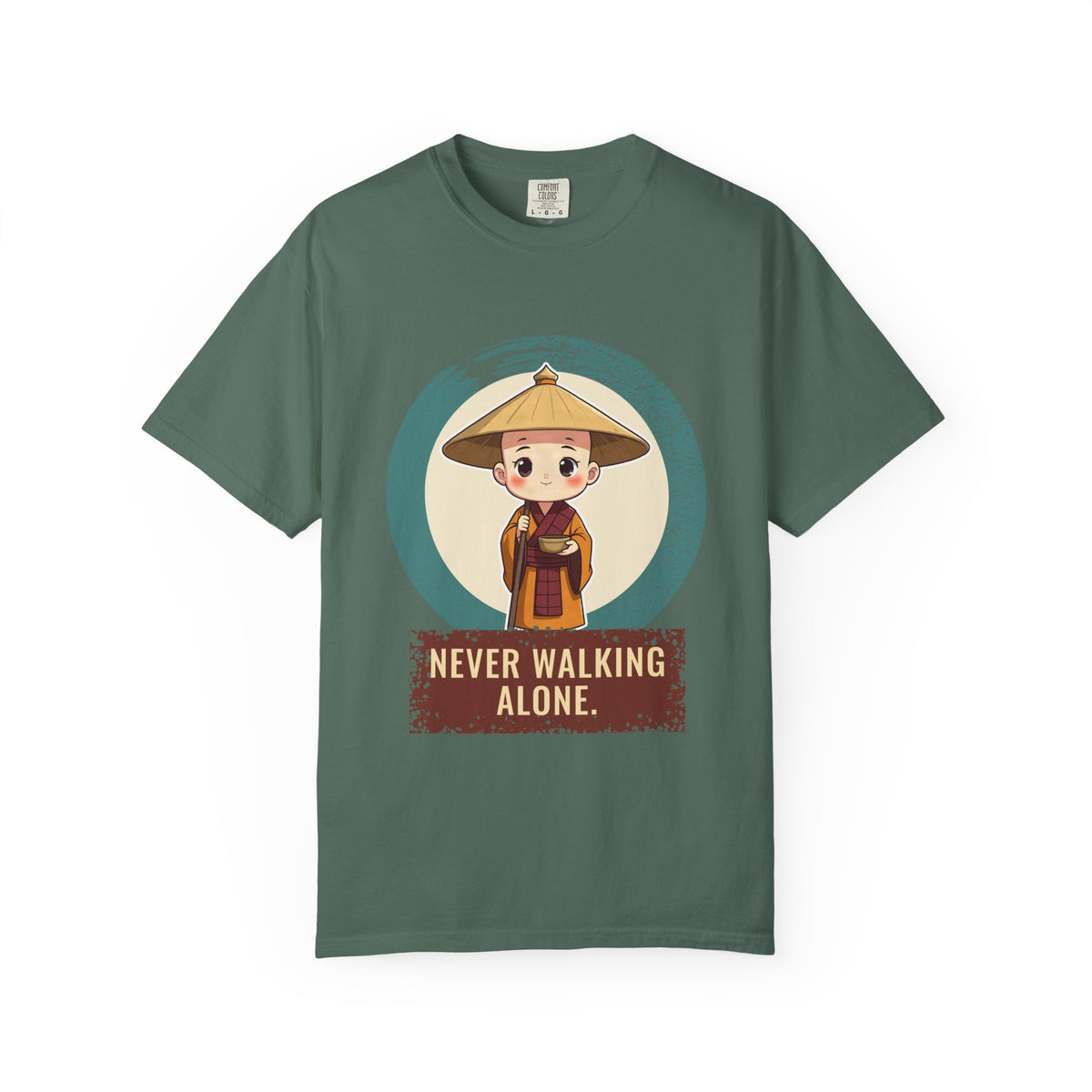 Kōbō Daishi · “Never walking alone.” — Garment-Dyed T-Shirt