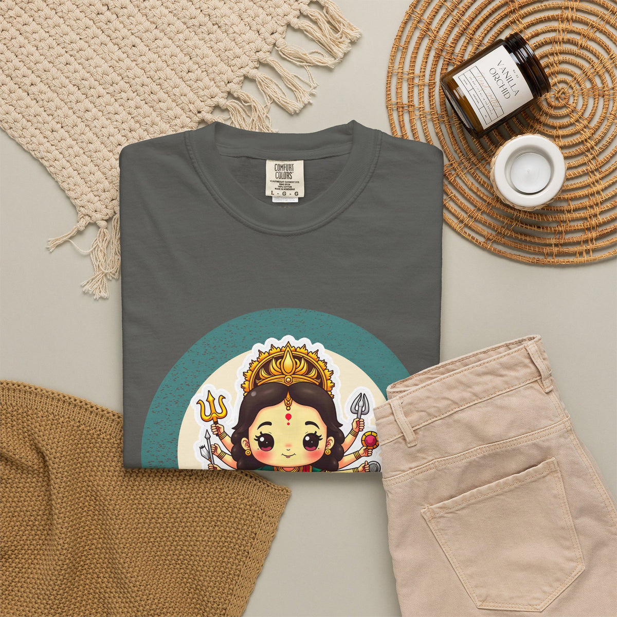 Durga · “Every god chipped in.” — Garment-Dyed T-Shirt