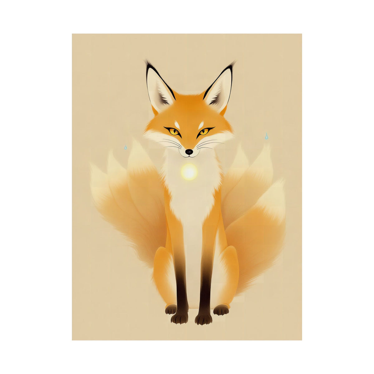 Kitsune: The Nine-Tailed Fox — Art Print