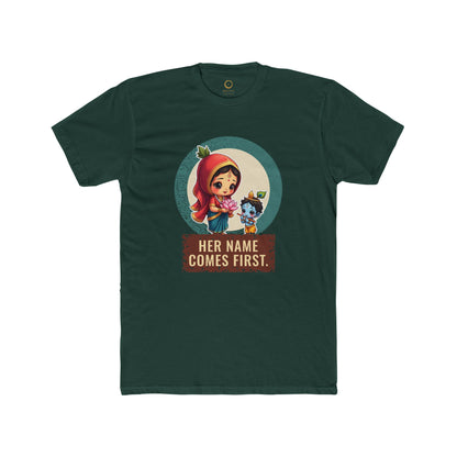 Radha · “Her name comes first.” — Unisex T-Shirt