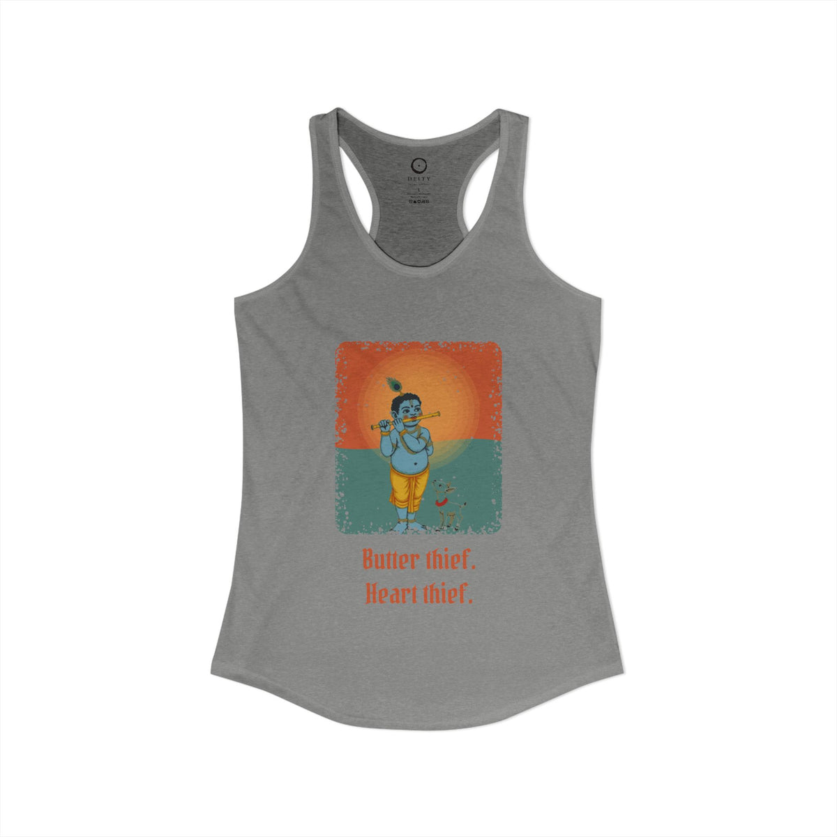 Krishna: Protector of Cows — Women's Racerback Tank