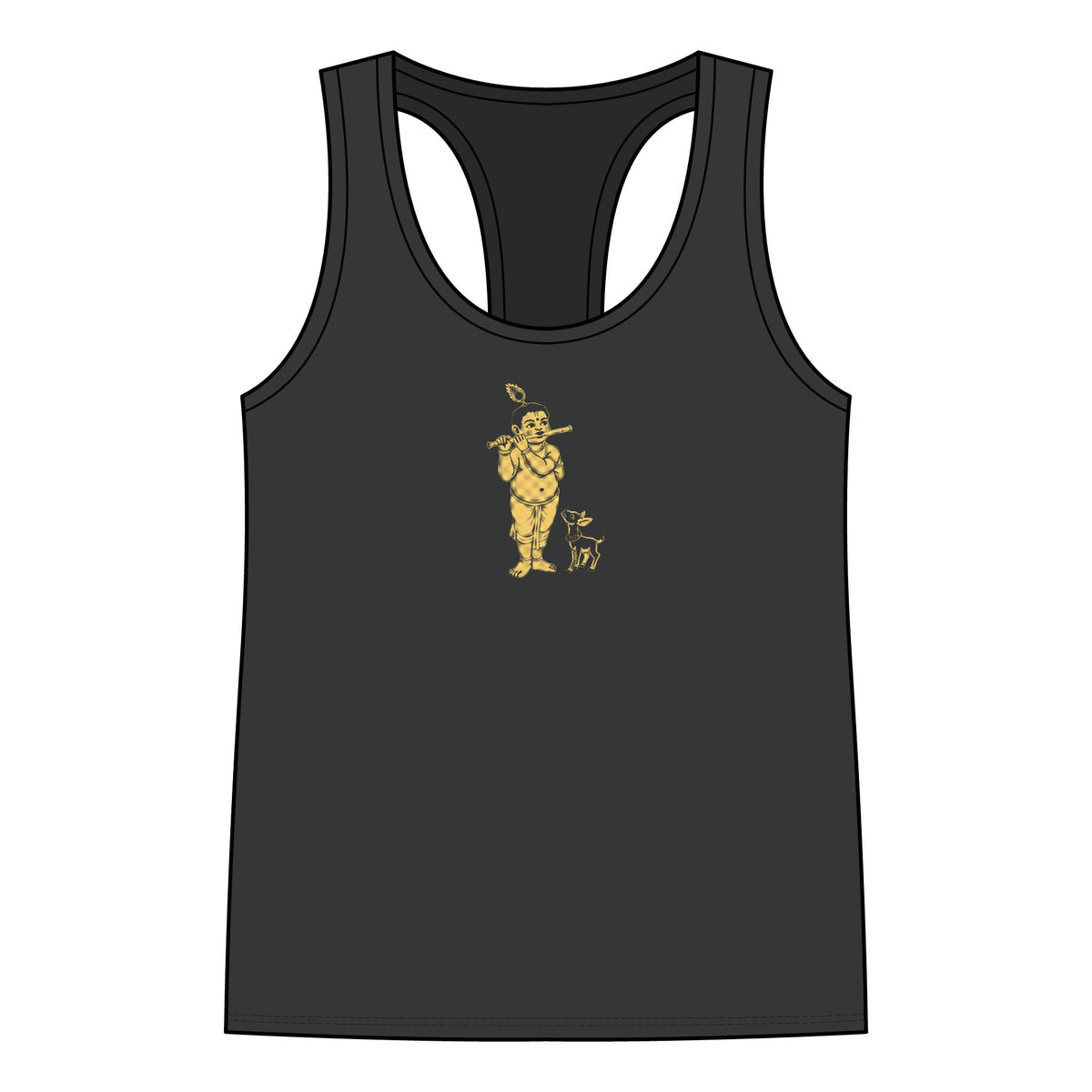 Krishna: Protector of Cows — Women's Racerback Tank