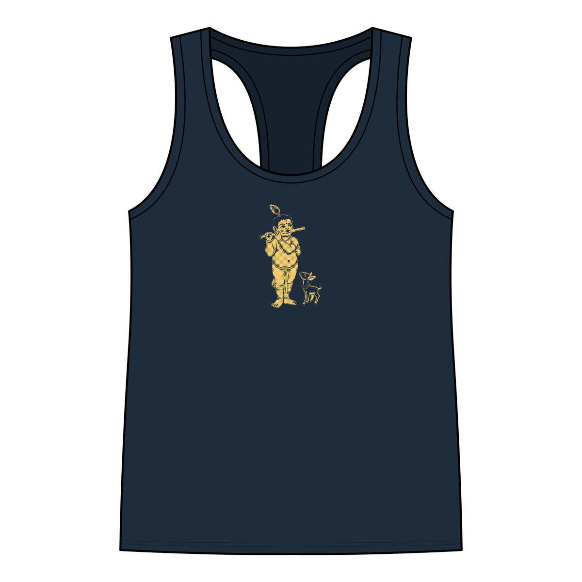 Krishna: Protector of Cows — Women's Racerback Tank